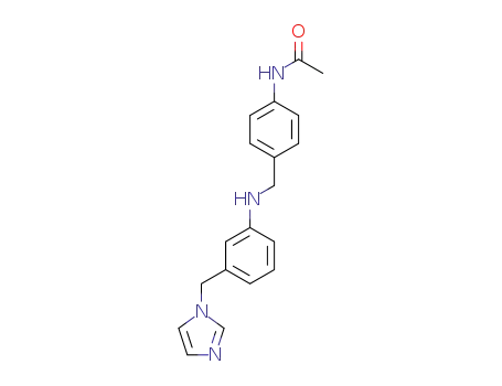 Molecular Structure of 120107-96-2 (N-{4-[(3-Imidazol-1-ylmethyl-phenylamino)-methyl]-phenyl}-acetamide)