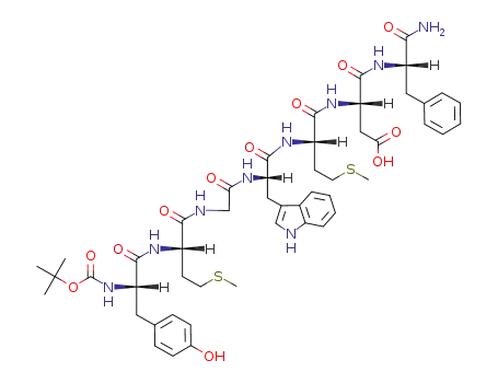 L-Phenylalaninamide,
N-[(1,1-dimethylethoxy)carbonyl]-L-tyrosyl-L-methionylglycyl-L-tryptophyl-L
-methionyl-L-a-aspartyl-
