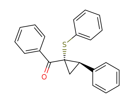 Methanone, phenyl[2-phenyl-1-(phenylthio)cyclopropyl]-, cis-