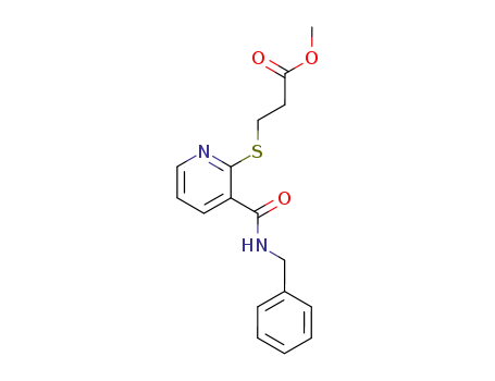 3-(3-Benzylcarbamoyl-pyridin-2-ylsulfanyl)-propionic acid methyl ester