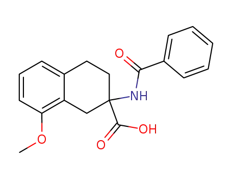Molecular Structure of 144646-22-0 (2-benzamido-1,2,3,4-tetrahydro-8-methoxynaphthalene-2-carboxylic acid)