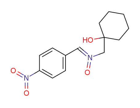 Molecular Structure of 63829-69-6 (Cyclohexanol, 1-[[[(4-nitrophenyl)methylene]oxidoamino]methyl]-)