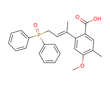 2-<3-(diphenylphosphinyl)-1-propenyl>-4-methoxy-5-methyl-(E)-benzoic acid