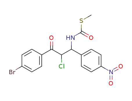 [3-(4-Bromo-phenyl)-2-chloro-1-(4-nitro-phenyl)-3-oxo-propyl]-thiocarbamic acid S-methyl ester