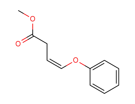 Molecular Structure of 114524-37-7 (3-Butenoic acid, 4-phenoxy-, methyl ester, (Z)-)