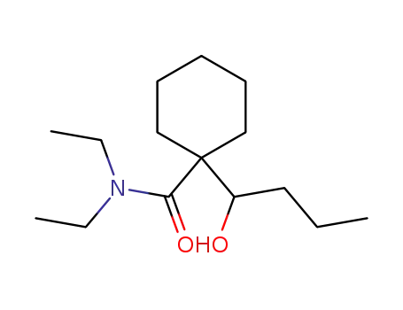 Molecular Structure of 97234-35-0 (Cyclohexanecarboxamide, N,N-diethyl-1-(1-hydroxybutyl)-)