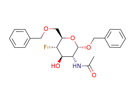 benzyl 2-acetamido-6-O-benzyl-2,4-dideoxy-4-fluoro-α-D-glucopyranoside