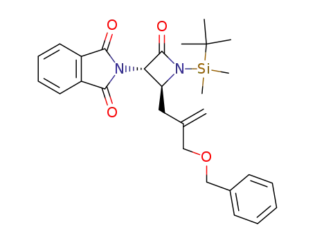(3S,4S)-4-(2-benzyloxymethyl-2-propenyl)-1-tert-butyldimethylsilyl-3-phthalimido-2-azetidinone