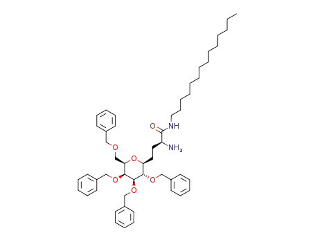 (S)-2-Amino-N-tetradecyl-4-((2S,3S,4R,5S,6R)-3,4,5-tris-benzyloxy-6-benzyloxymethyl-tetrahydro-pyran-2-yl)-butyramide