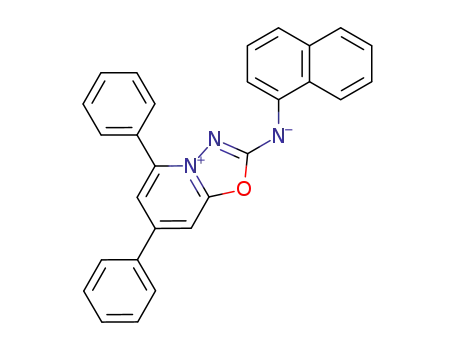 Molecular Structure of 77221-09-1 (5,7-diphenyl-1,3,4-oxadiazolo<3,2-a>pyridilium-2-(α-naphthylaminide))