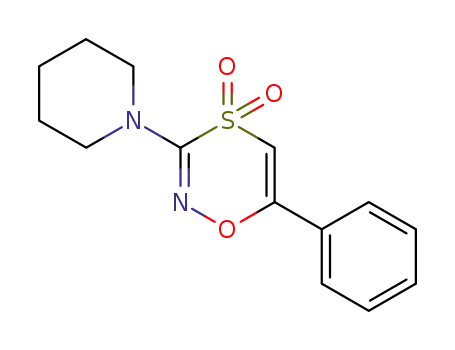 1,4,2-Oxathiazine, 6-phenyl-3-(1-piperidinyl)-, 4,4-dioxide