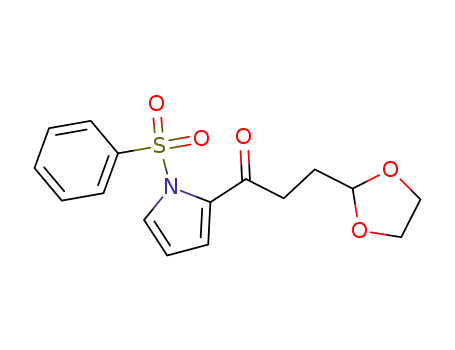 3-(1,3-dioxolan-2-yl)-1-(phenylsulfonyl-2-pyrrolyl)-1-propanone