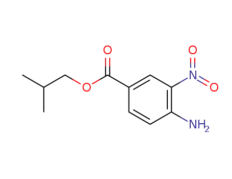 Molecular Structure of 121649-60-3 (iso-Butyl 4-amino-3-nitrobenzoate)