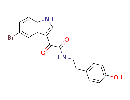 1H-Indole-3-acetamide, 5-bromo-N-[2-(4-hydroxyphenyl)ethyl]-a-oxo-