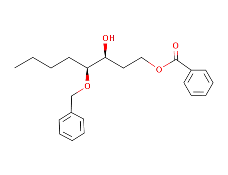 (3S<sup>*</sup>,4S<sup>*</sup>)-1-benzoyloxy-4-benzyloxy-3-hydroxyoctane