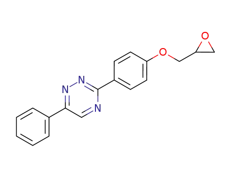 Molecular Structure of 160455-76-5 (3-[4-(oxiran-2-ylmethoxy)phenyl]-6-phenyl-1,2,4-triazine)