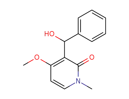 2(1H)-Pyridinone, 3-(hydroxyphenylmethyl)-4-methoxy-1-methyl-
