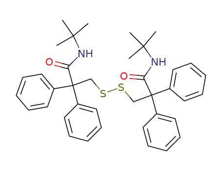N,N'-di-t-butyl-2,2,2',2'-tetraphenyl-3,3'-dithiodipropionamide