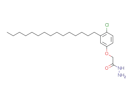 Acetic acid, (4-chloro-3-pentadecylphenoxy)-, hydrazide