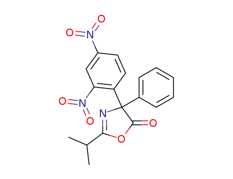 5(4H)-Oxazolone, 4-(2,4-dinitrophenyl)-2-(1-methylethyl)-4-phenyl-