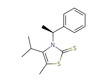 2(3H)-Thiazolethione, 5-methyl-4-(1-methylethyl)-3-(1-phenylethyl)-, (S)-