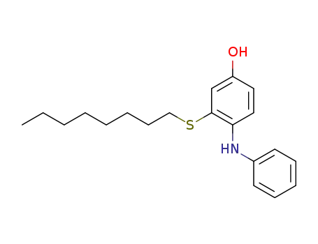 3-Octylsulfanyl-4-phenylamino-phenol