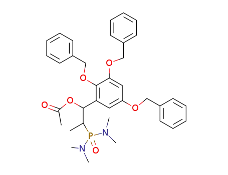 1-acetoxy-1-(2,3,5-tribenzyloxyphenyl)propan-2-ylphosphonic bis(dimethylamide)