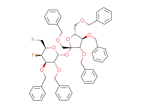 2,3-di-O-benzyl-4,6-dideoxy-4,6-difluoro-α-D-galactopyranosyl 1,3,4,6-tetra-O-benzyl-β-D-fructofuranoside