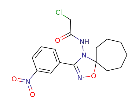 2-Chloro-N-[3-(3-nitro-phenyl)-1-oxa-2,4-diaza-spiro[4.6]undec-2-en-4-yl]-acetamide
