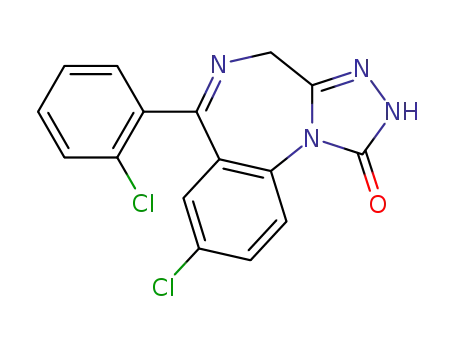 8-chloro-6-(2-chlorophenyl)-2,4-dihydro-4H-s-triazolo<4,3-a>-1,4-benzodiazepin-1-one