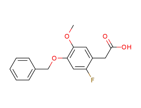 3-methoxy-4-benzyloxy-6-fluorophenylacetic acid