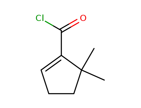 Molecular Structure of 154222-76-1 (1-Cyclopentene-1-carbonyl chloride, 5,5-dimethyl- (9CI))