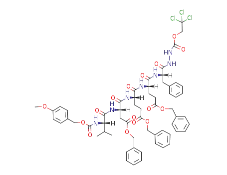 Molecular Structure of 111651-89-9 (Z(OMe)-Val-Asp(OBzl)-Glu(OBzl)-Phe-NHNH-Troc)