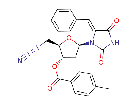 (Z)-1-(5-azido-2,5-dideoxy-3-O-(4-methylbenzoyl)-β-D-erythro-pentofuranosyl)-5-(phenylmethylene)-2,4-imidazolidinedione