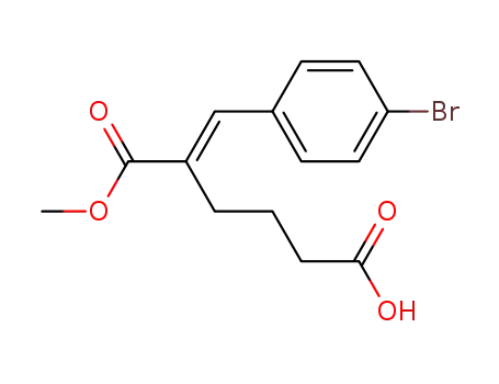 Hexanedioic acid, 2-[(4-bromophenyl)methylene]-, 1-methyl ester