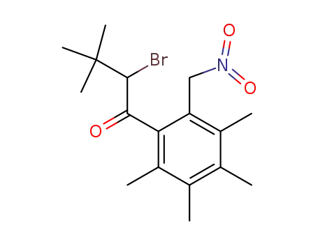 2-Bromo-3,3-dimethyl-1-(2,3,4,5-tetramethyl-6-nitromethyl-phenyl)-butan-1-one