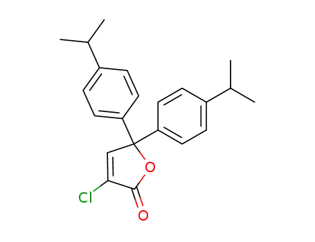 2-Chlor-4,4-bis(4-isopropylphenyl)-2-buten-4-olid