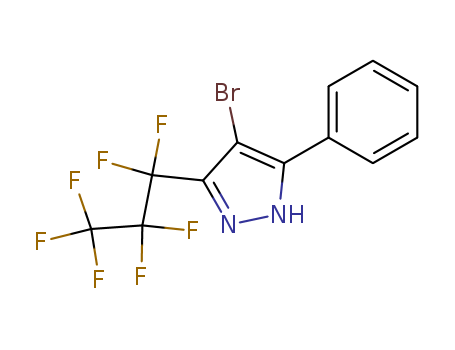 Best price/ 4-Bromo-3-(heptafluoroprop-1-yl)-5-(phenyl)pyrazole 97%  CAS NO.82633-52-1