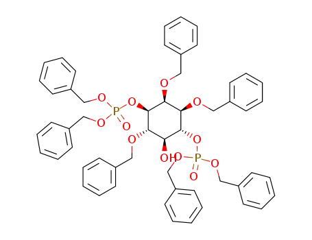 (+/-)-2,3,6-tri-O-benzyl-myo-inositol 1,4-bis(dibenzyl phosphate)