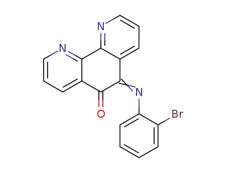 Molecular Structure of 142009-83-4 (1,10-Phenanthrolin-5(6H)-one, 6-[(2-bromophenyl)imino]-)