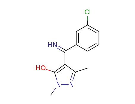 4-<(3-chlorophenyl)iminomethyl>-1,3-dimethyl-1H-pyrazol-5-ol
