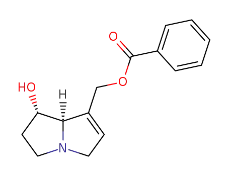 Molecular Structure of 126191-51-3 (9-O-Benzoylheliotridine)