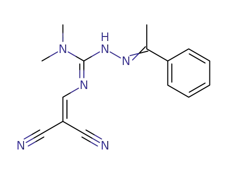 Molecular Structure of 103830-74-6 (acetophenone 2,2-dicyanovinylamino(dimethylamino)methylenehydrazone)
