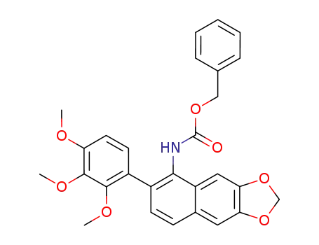 [6-(2,3,4-Trimethoxy-phenyl)-naphtho[2,3-d][1,3]dioxol-5-yl]-carbamic acid benzyl ester