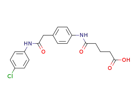 Pentanoic acid,
5-[[4-[2-[(4-chlorophenyl)amino]-2-oxoethyl]phenyl]amino]-5-oxo-