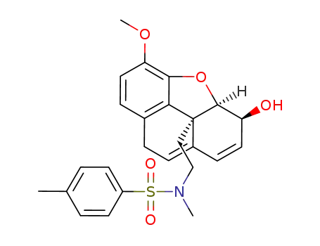 3a(R),6(S),8,9b(S)-tetrahydro-5-methoxy-6-hydroxy-9b-<2-<N-methyl-N-((4-methylphenyl)sulfonyl)amino>ethyl>phenanthro<4,4a,4b,5-bcd>furan