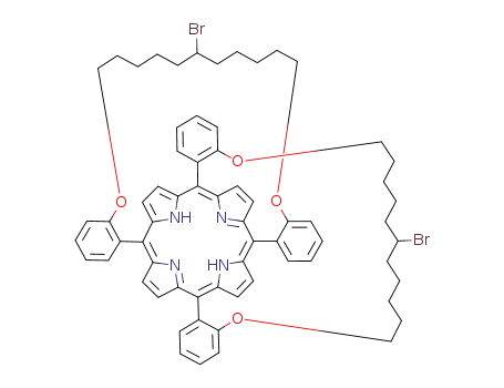 α-5,15:β-10,20-bis<2,2'-(6-bromoundecamethylenedioxy)-diphenyl>porphyrin
