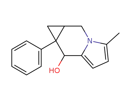 1H-Cycloprop[f]indolizin-7-ol, 1a,2,7,7a-tetrahydro-4-methyl-7a-phenyl-