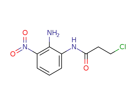 Molecular Structure of 136616-57-4 (N-(2-amino-3-nitrophenyl)-3-chloropropionamide)