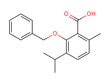 Benzoic acid, 6-methyl-3-(1-methylethyl)-2-(phenylmethoxy)-